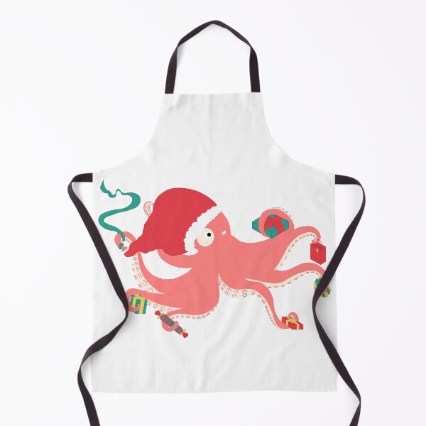 Item preview, Nautical Octopus Christmas Illustration designed and sold by LucyWinton.