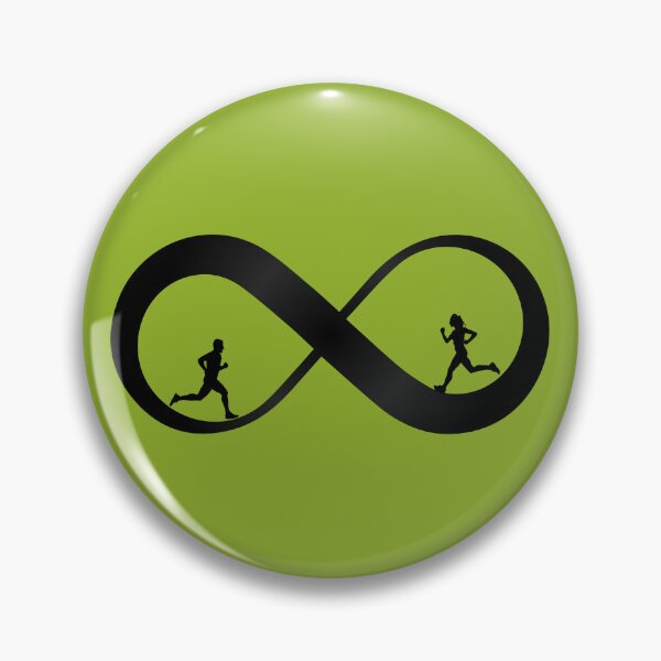 Item preview, Infinity Runner – Running Man Silhouette Loop designed and sold by Ivy-Triggs.