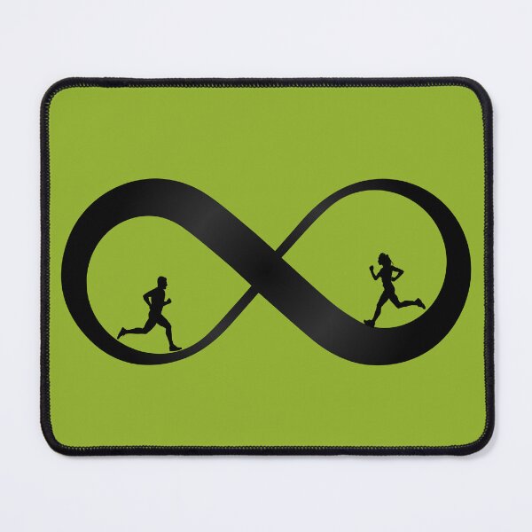 Item preview, Infinity Runner – Running Man Silhouette Loop designed and sold by Ivy-Triggs.