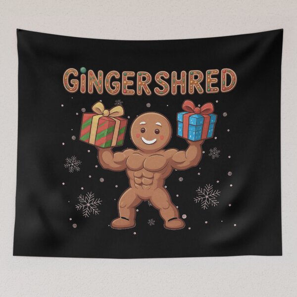 Item preview, Gingershred Bodybuilder Christmas Design designed and sold by PROPera-design.