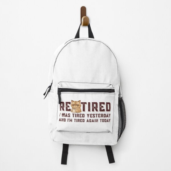 Item preview, Re-Tired I Was Tired Yesterday | Grumpy Coffee Cat designed and sold by PROPera-design.