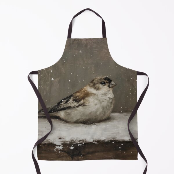 Item preview, Snowy Sparrow Perched on Ledge designed and sold by lautir.