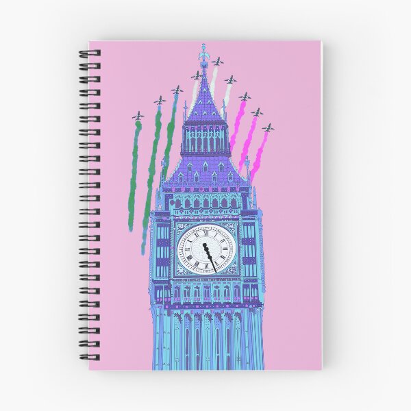 Item preview, Pop Art Blue Big Ben Fly Pass Digital Illustration  designed and sold by vallisrowe.