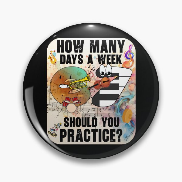 Item preview, How Many Days A Week Should You Practice, 6-7, Six Seven Meme designed and sold by Doodle-Bloom.