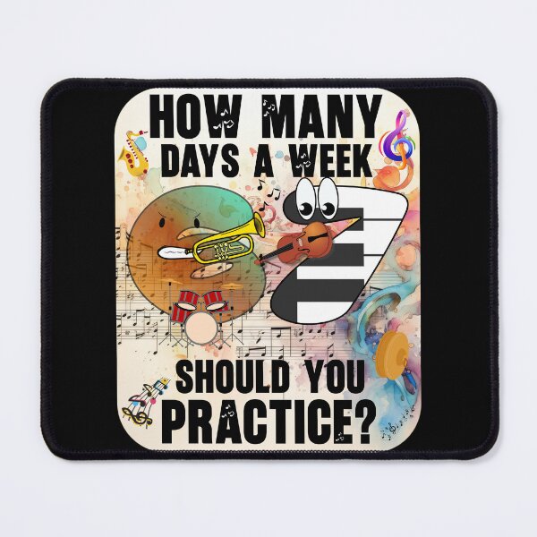 Item preview, How Many Days A Week Should You Practice, 6-7, Six Seven Meme designed and sold by Doodle-Bloom.