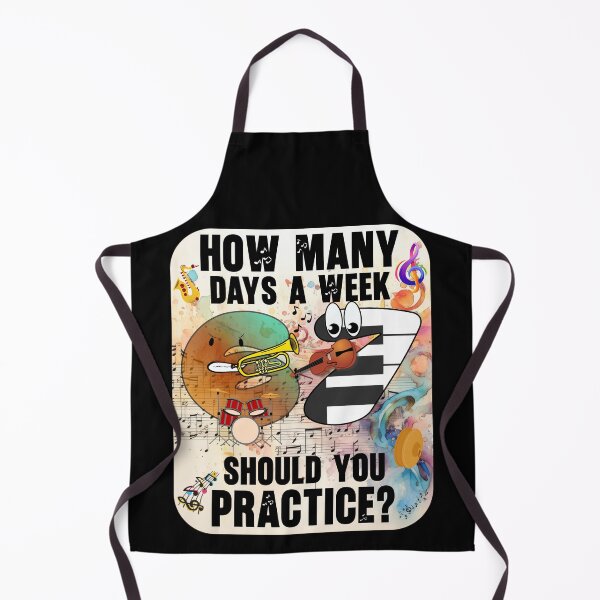 Item preview, How Many Days A Week Should You Practice, 6-7, Six Seven Meme designed and sold by Doodle-Bloom.