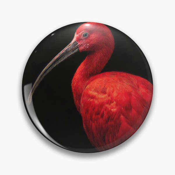 Item preview, Scarlet Ibis on Black designed and sold by Elisabeth Lucas.
