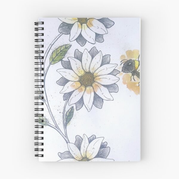 Item preview, watercolor flowers and bee designed and sold by ziurart.