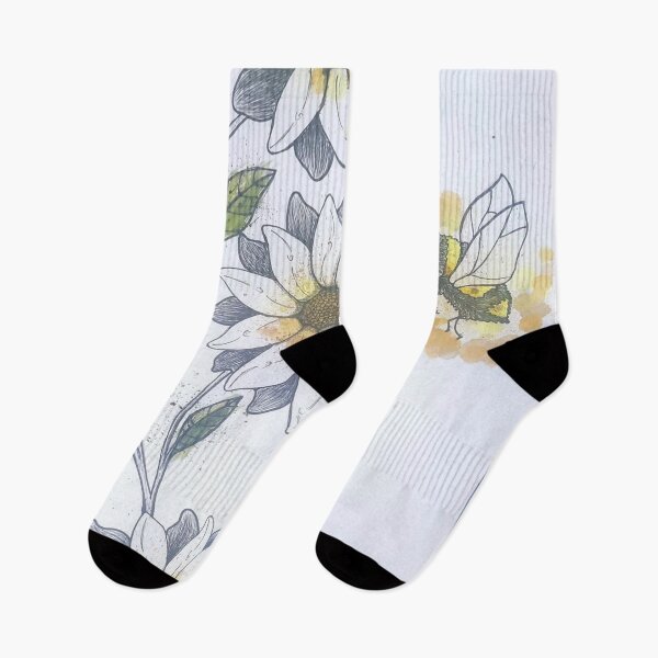 Item preview, watercolor flowers and bee designed and sold by ziurart.