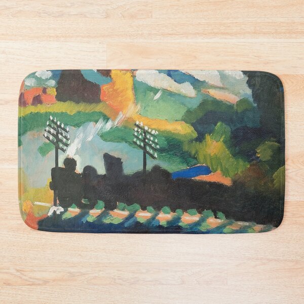 Item preview, Kandinsky -Murnau View with Railway and Castle designed and sold by tomorrowsart.