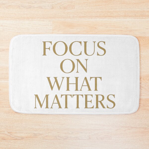Item preview, Focus On What Matters – Black & Gold Minimalist Luxury Typography designed and sold by JonathanP514.