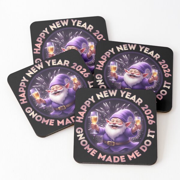 Item preview, Happy New Year 2026 Purple Gnome | Gnome Made Me Do It Festive Holiday Art designed and sold by PROPera-design.