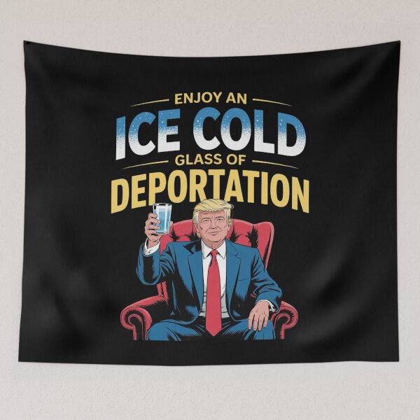 Item preview, ICE Enjoy An Ice Cold Glass Of Deportation Trump ICE  designed and sold by KotexTemu.