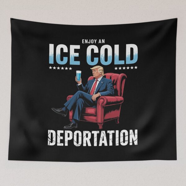Item preview, ICE Enjoy An Ice Cold Glass Of Deportation Men Women  designed and sold by KotexTemu.
