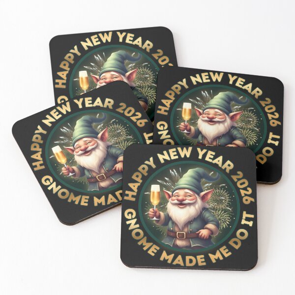 Item preview, Happy New Year 2026 Green Gnome | Gnome Made Me Do It Festive Holiday Art designed and sold by PROPera-design.