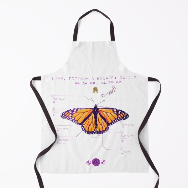 Item preview, Monarch butterfy and annotated designed and sold by Whimsy Trail Co.
