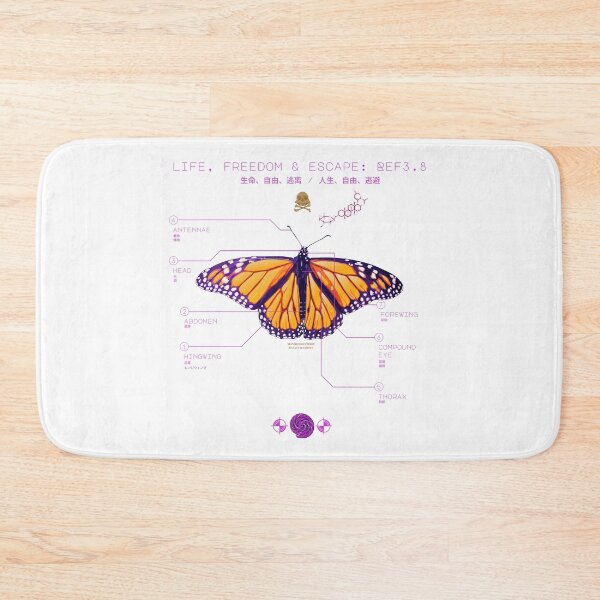 Item preview, Monarch butterfy and annotated designed and sold by m-yoga-store.
