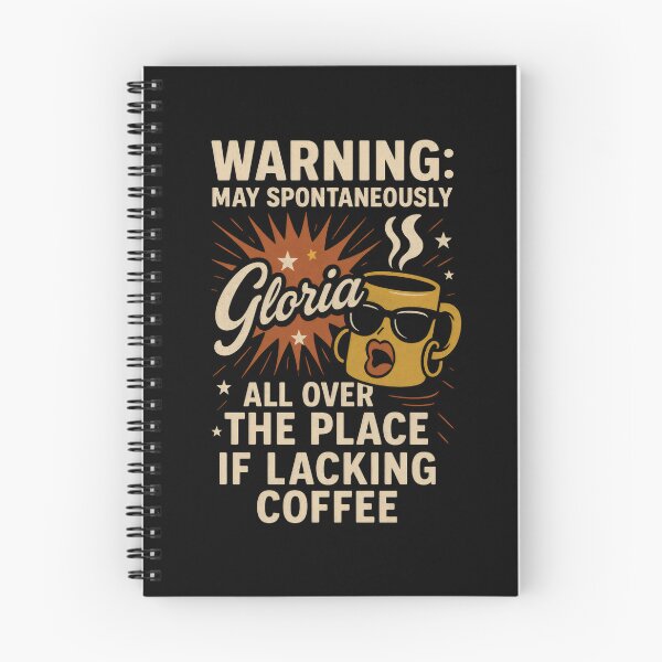 Item preview, Warning: May Spontaneously Gloria All Over the Place If Lacking Coffee designed and sold by DemureArtsy.
