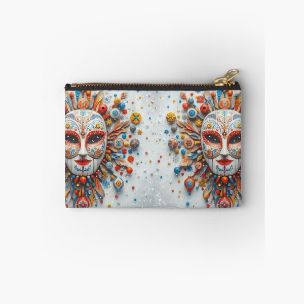 Item preview, The Confetti Queen of a Thousand Baubles - Maximalist Folk Festival Mask designed and sold by Karaboshka.