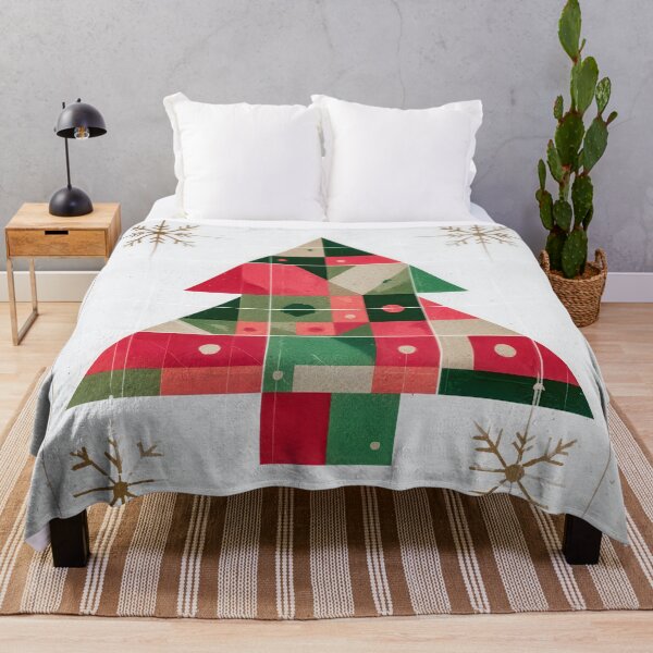 Item preview, Modern geometric Christmas poster featuring a colorful Christmas tree design designed and sold by frequent-art.