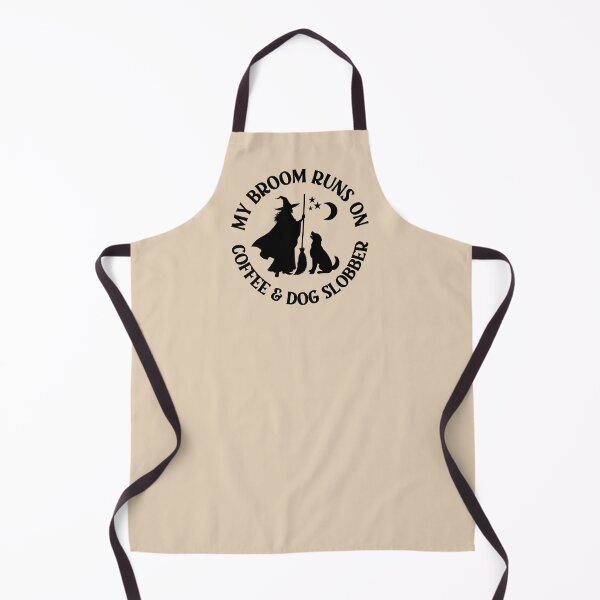 Item preview, My Broom Runs On Coffee and Dog Slobber Cheeky Witch® designed and sold by cheekywitch.