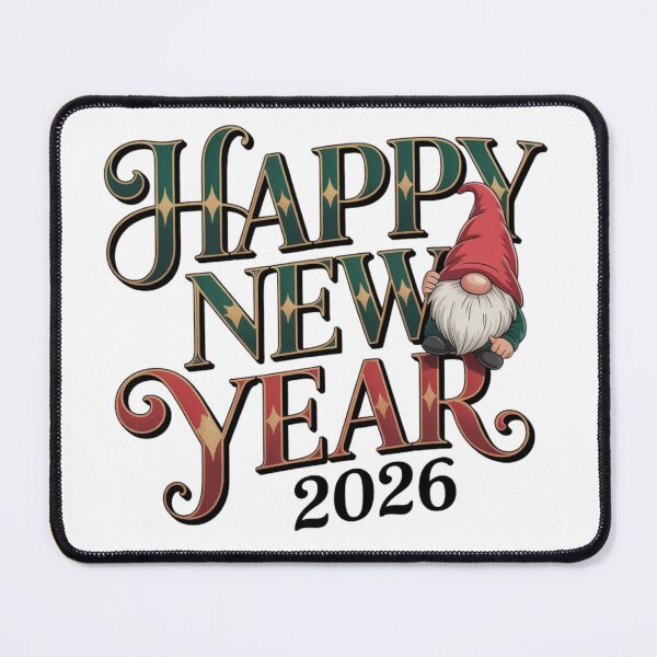Item preview, Happy New Year 2026 | Retro Typography designed and sold by PROPera-design.