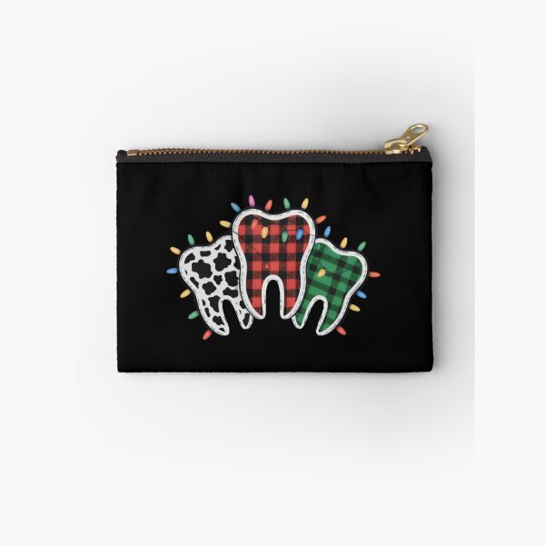 Item preview, Dentist Assistant Dental Hygiene Cow Red Green Plaid Tooth designed and sold by DemureArtsy.