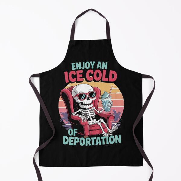 Item preview, ICE Enjoy An Ice Cold Glass Of Deportation Skeleton  designed and sold by KotexTemu.