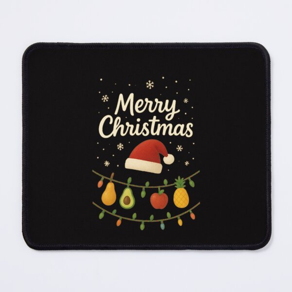 Item preview, Festive Hand-Lettered Christmas Art with Fruit Bulbs designed and sold by annenambiro.