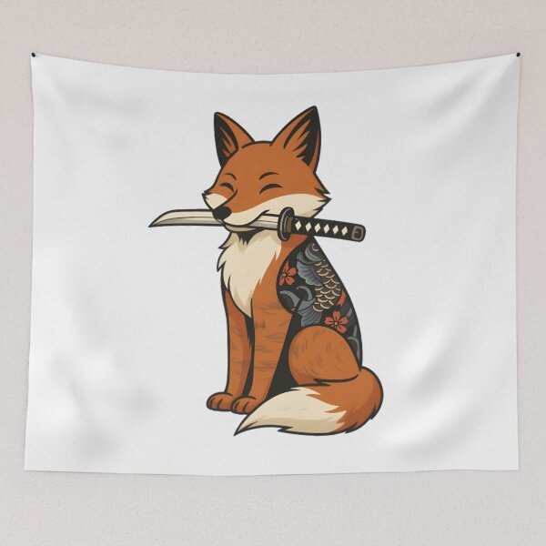 Item preview, Fox with a sword designed and sold by Adriiian Shop.