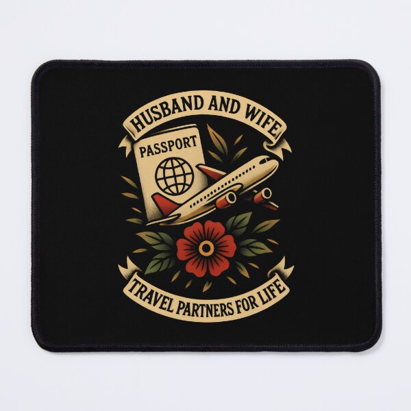Item preview, Husband and Wife Travel Partners for Life designed and sold by DemureArtsy.