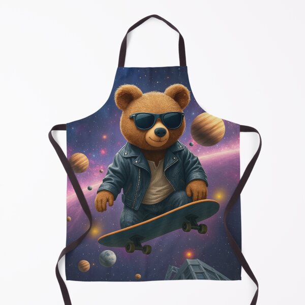 Artikelvorschau, Cooler Weltraumbär – Skateboarden in der Galaxie entworfen und verkauft von The-Dreamy-Zoo.
