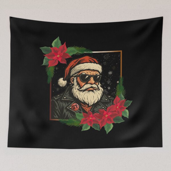 Item preview, Santa Biker 67 Christmas Brain Rot | Funny Rebel Christmas Art designed and sold by PROPera-design.