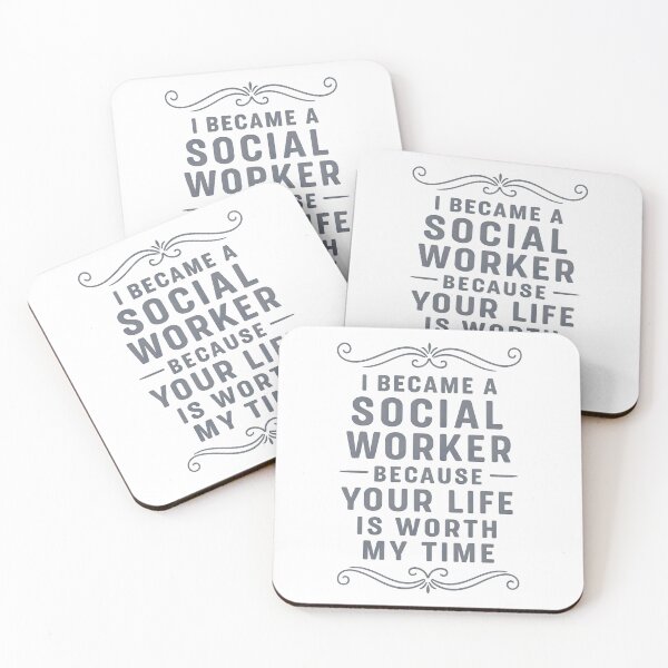 Item preview, I Became A Social Worker Because Your Life Is Worth My Time designed and sold by hemagamo.