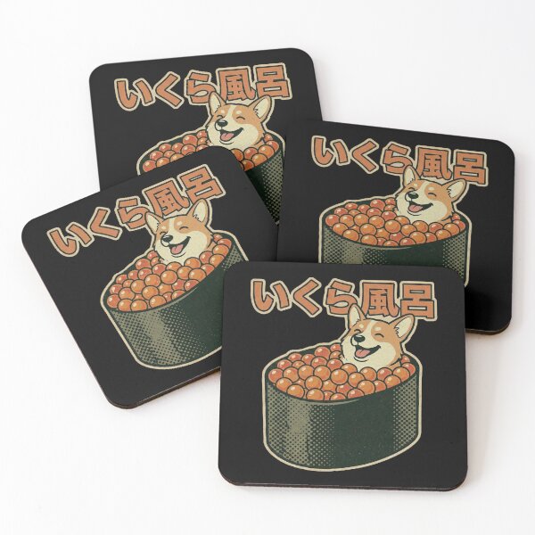 Item preview, Cute Corgi Ikura Sushi Bath Funny Japanese Dog Lover Gift designed and sold by Bongocomic.