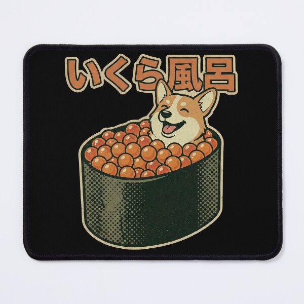 Item preview, Cute Corgi Ikura Sushi Bath Funny Japanese Dog Lover Gift designed and sold by Bongocomic.