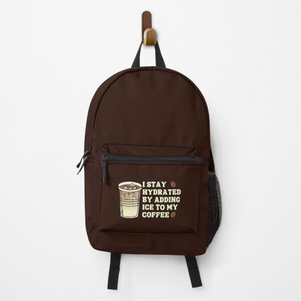 Item preview, Funny Coffee Quotes I Stay Hydrated by Adding Ice to My Coffee designed and sold by DemureArtsy.