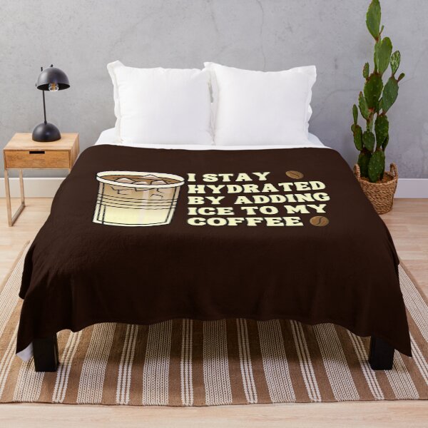 Item preview, Funny Coffee Quotes I Stay Hydrated by Adding Ice to My Coffee designed and sold by DemureArtsy.