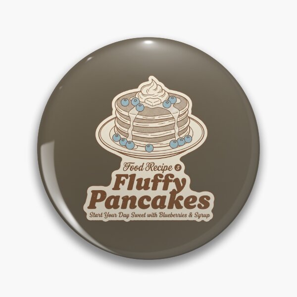 Item preview, Fluffy Pancakes Food Recipe - Start Your Day Sweet Retro Diner Art designed and sold by AwesomeBeyondLimits.