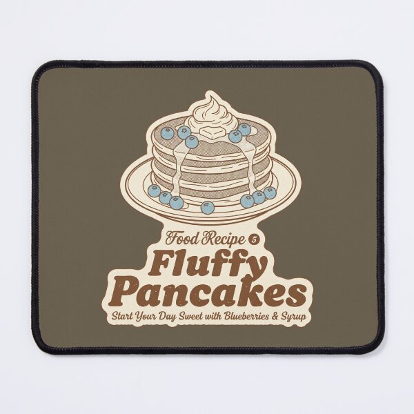 Item preview, Fluffy Pancakes Food Recipe - Start Your Day Sweet Retro Diner Art designed and sold by AwesomeBeyondLimits.