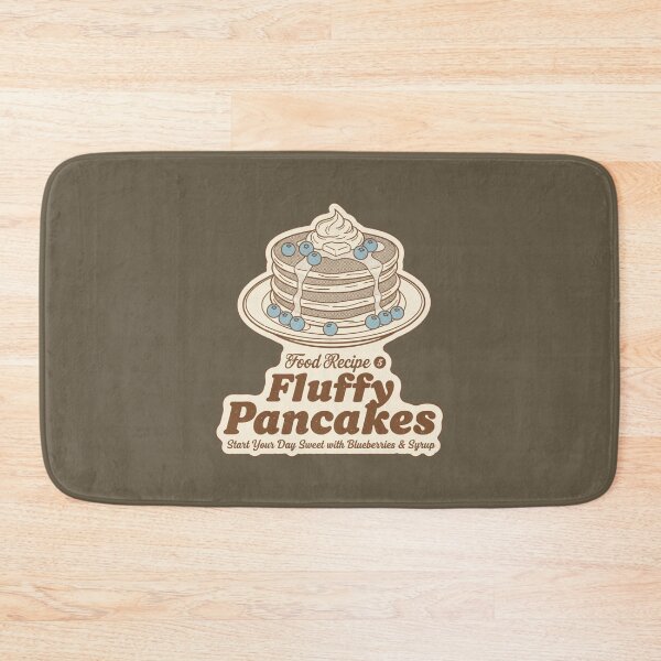 Item preview, Fluffy Pancakes Food Recipe - Start Your Day Sweet Retro Diner Art designed and sold by AwesomeBeyondLimits.