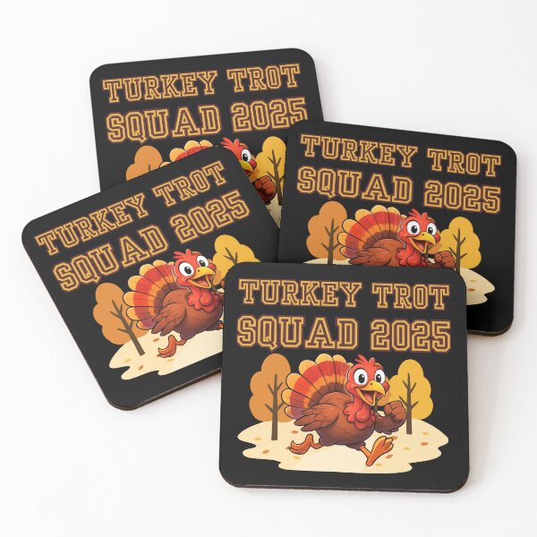 Item preview, Turkey Trot Squad 2025 Running Turkey in Autumn Park designed and sold by PROPera-design.