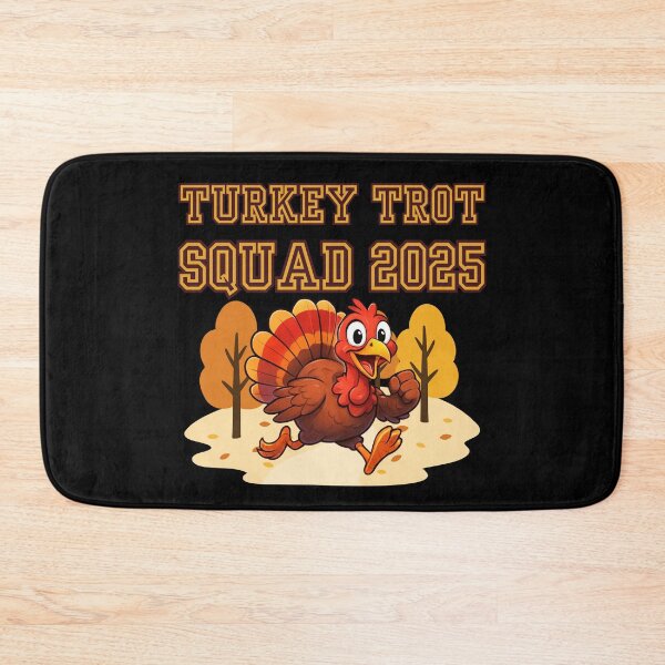 Item preview, Turkey Trot Squad 2025 Running Turkey in Autumn Park designed and sold by PROPera-design.