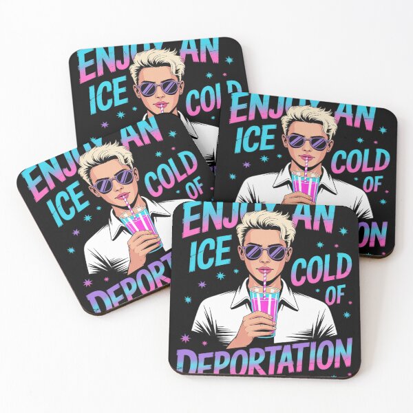Item preview, ICE Enjoy An Ice Cold Glass Of Deportation17  designed and sold by NailMolisa.