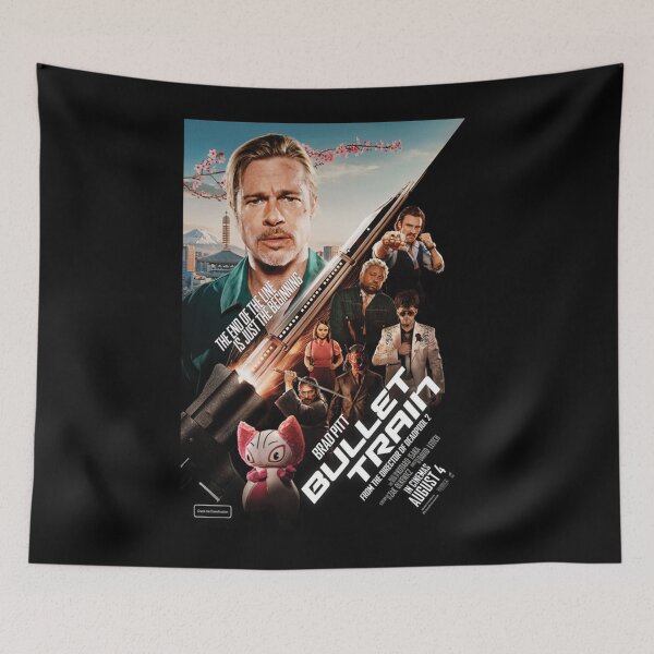 Item preview, Bullet Train Fan Art Poster Brad Pitt designed and sold by GertrudeHuels.