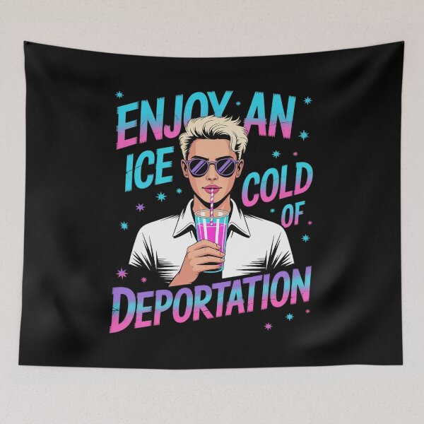 Item preview, ICE Enjoy An Ice Cold Glass Of Deportation17  designed and sold by NailMolisa.