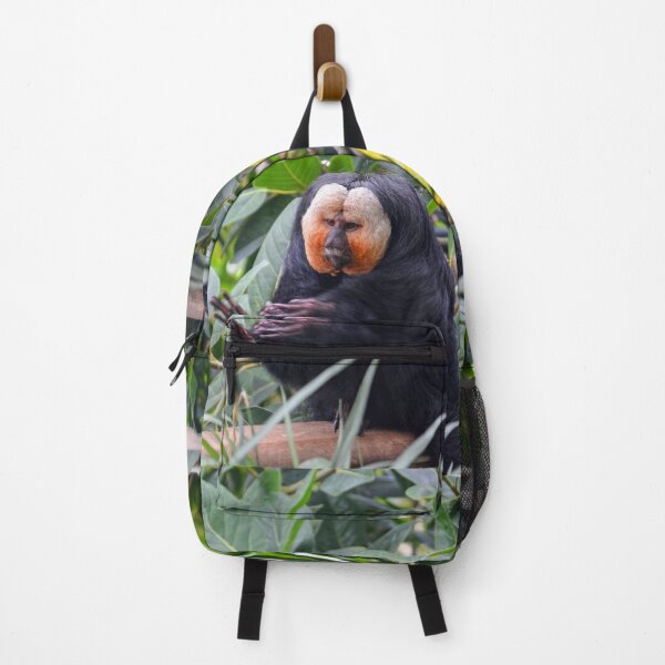 Item preview, Saki Monkey in Lush Habitat designed and sold by Savannah Gibbs.