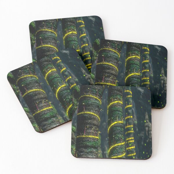 Item preview, Alien Forest Glow – Bioluminescent Sci-Fi Trees designed and sold by miletes17Studio.