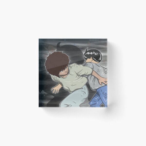 Item preview, Sakaki and Akira | Color Manga Illustration: Numbered Children, Struggling Posture, and Menacing Shadows designed and sold by Keltoi-art.
