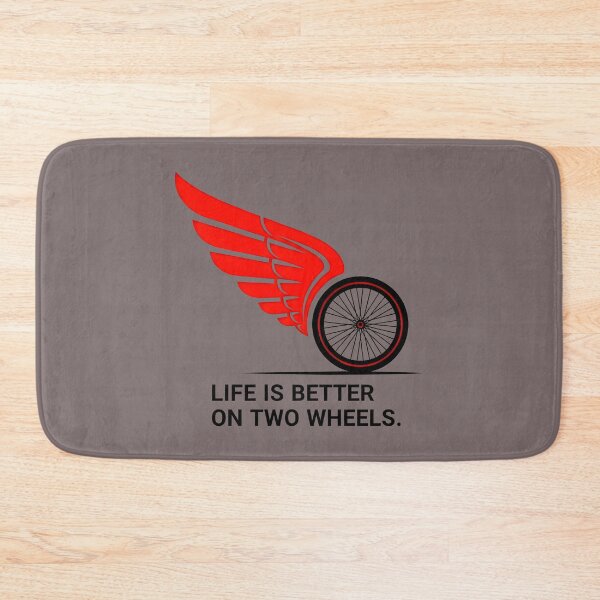 Item preview, Two Wheels Better Life Graphic designed and sold by InkWeaveShop.
